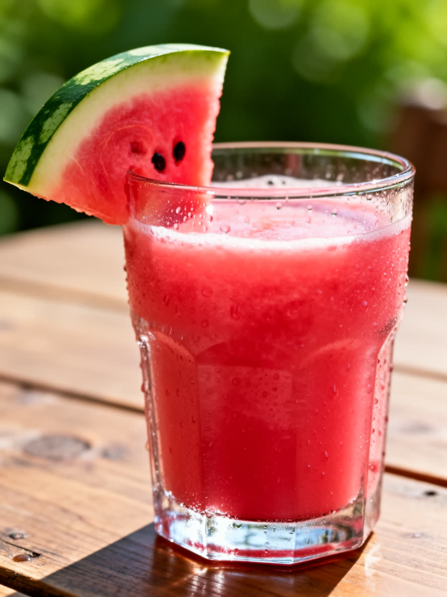 Suco de melancia natural gelado